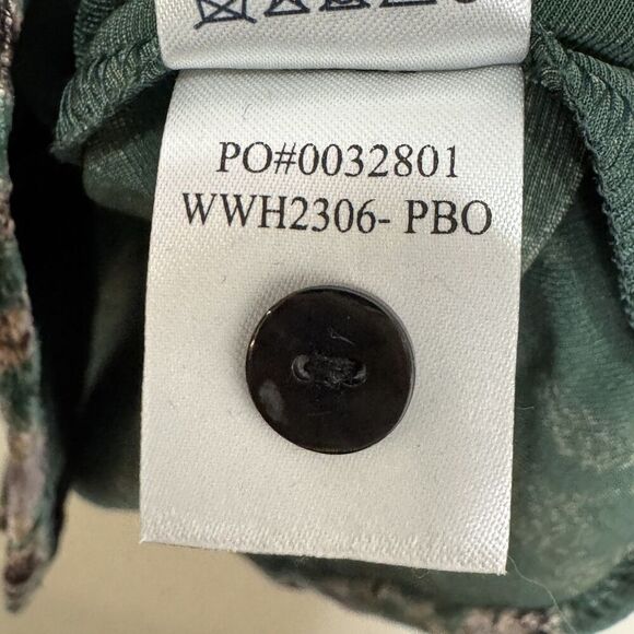 Faherty Shirt Large Stretch Silk Velvet Genevieve Shirt Pine Blossom Floral $188 - Picture 7 of 8